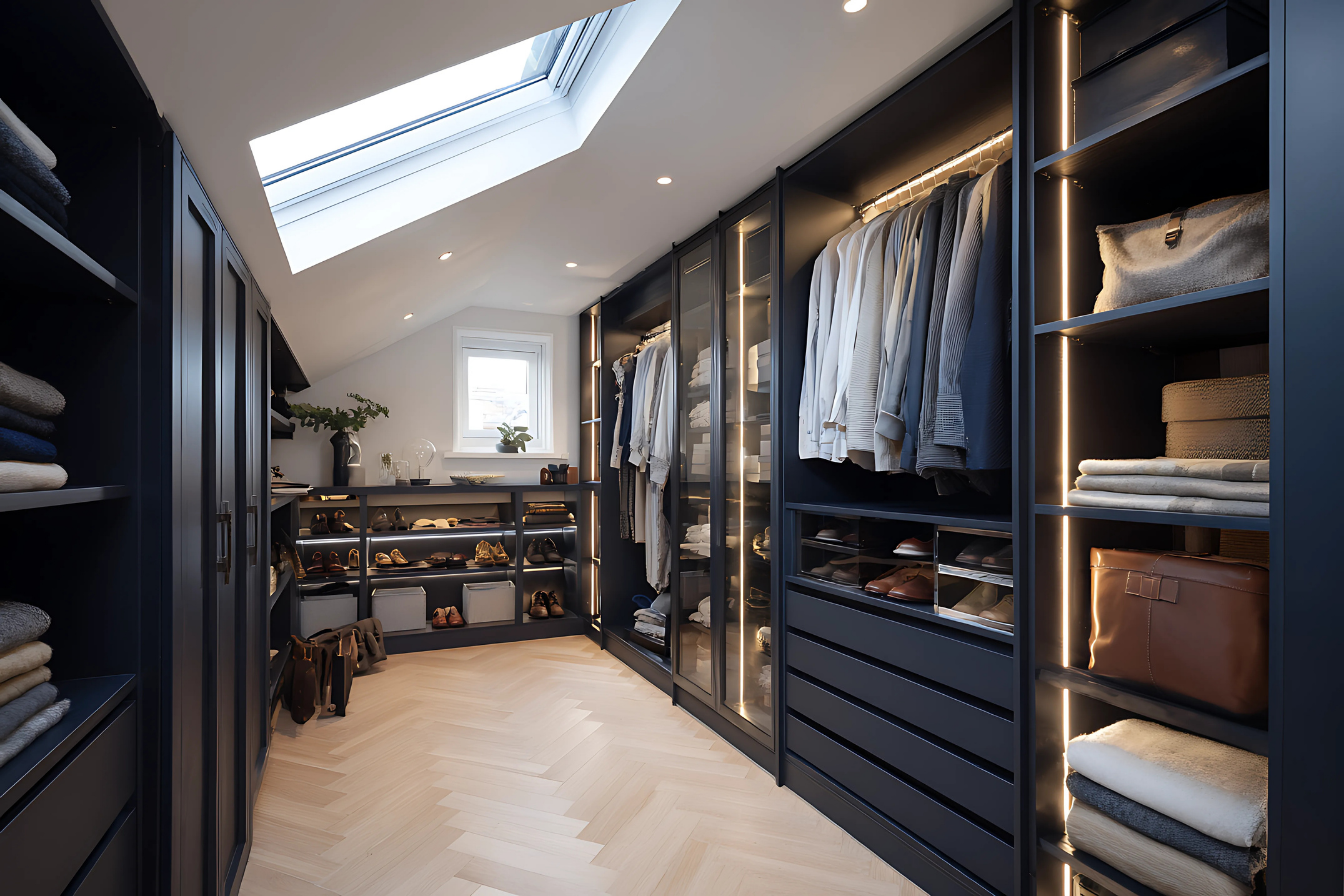 attic bedroom wardrobes