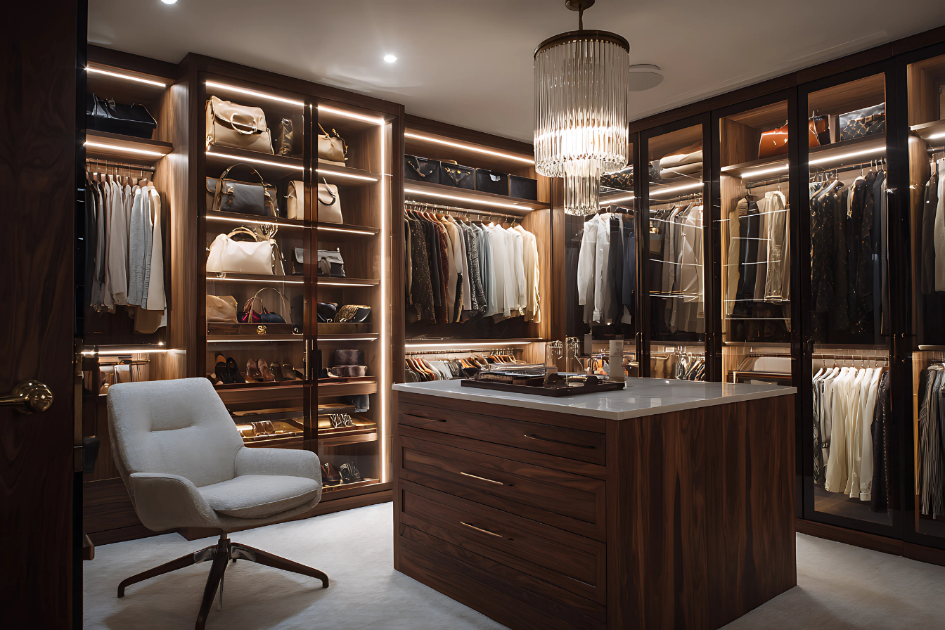 bespoke walk in wardrobe