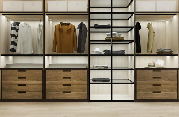bespoke walk in wardrobe