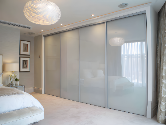 fitted wardrobes glass doors
