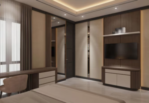 Floor-to-ceiling wardrobes