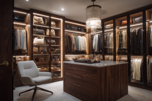 Modern sliding glass wardrobe